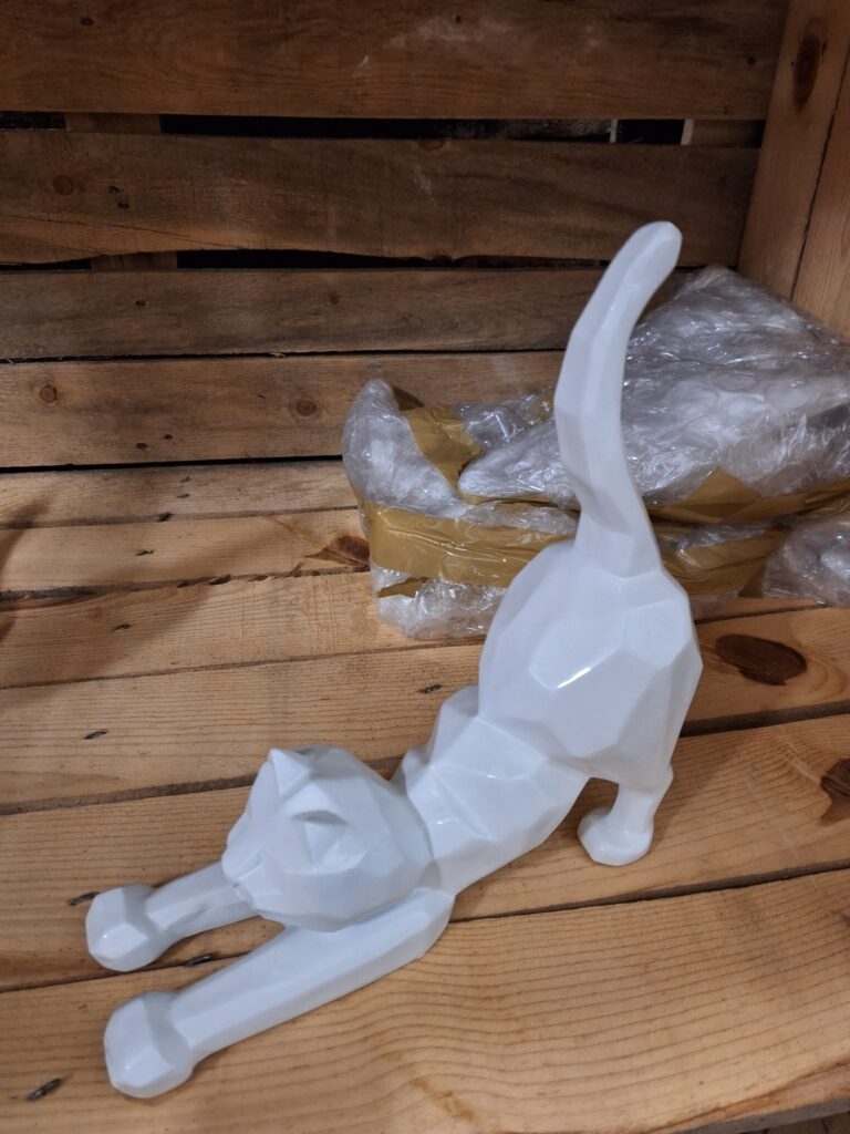 Kat origami poep omhoog klein
