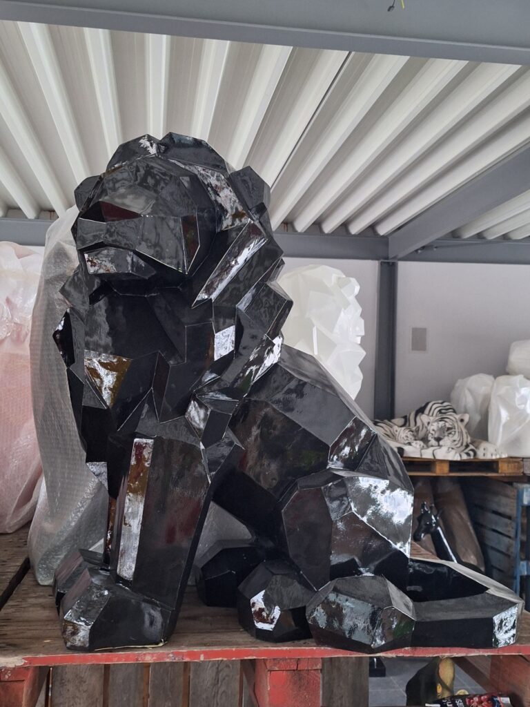 Leeuw origami zit